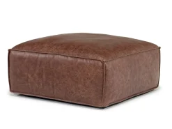 Mor Furniture Jakob Accent Ottoman In Sherpa Gray