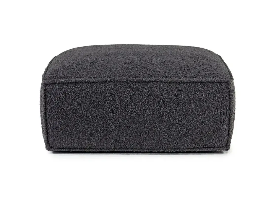 Mor Furniture Jakob Accent Ottoman In Sherpa Gray