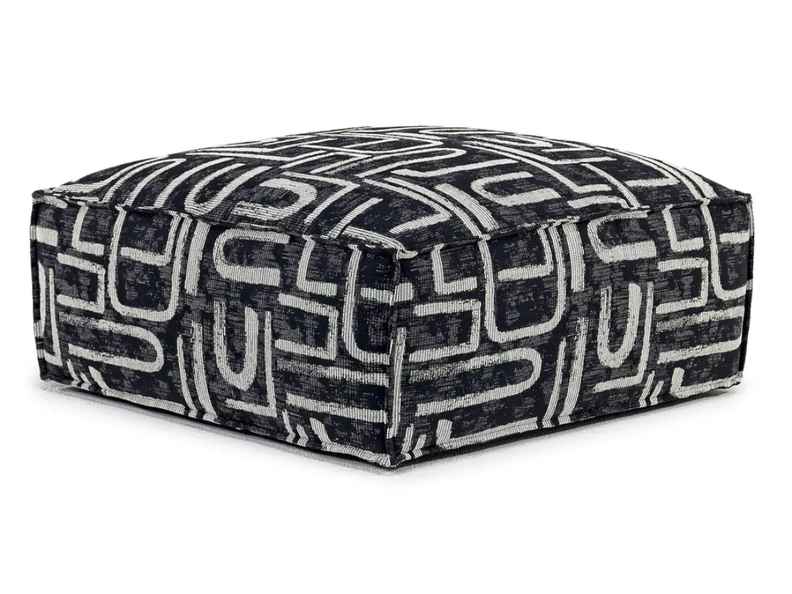 Mor Furniture Jakob Accent Ottoman In Sherpa Gray
