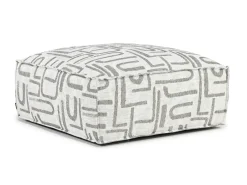 Mor Furniture Jakob Accent Ottoman In Sherpa Gray
