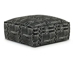Mor Furniture Jakob Accent Ottoman In Sherpa Gray
