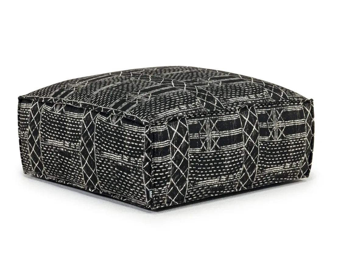 Mor Furniture Jakob Accent Ottoman In Sherpa Gray