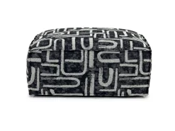 Mor Furniture Jakob Accent Ottoman In Sherpa Gray