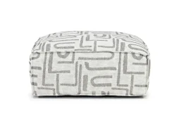 Mor Furniture Jakob Accent Ottoman In Sherpa Gray