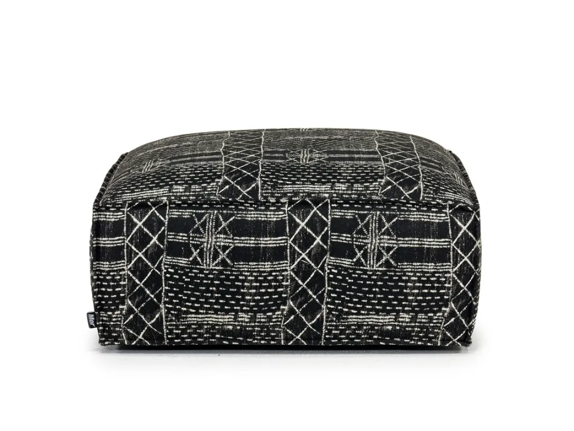 Mor Furniture Jakob Accent Ottoman In Sherpa Gray