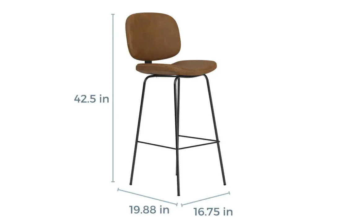 Mor Furniture James Barstool In Slate