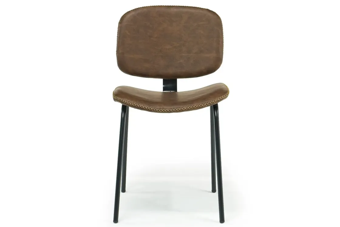 Mor Furniture James Side Chair In Mocha Leather