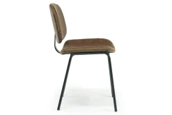 Mor Furniture James Side Chair In Mocha Leather