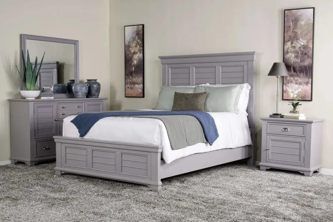 Mor Furniture Jamestown Mirror In White