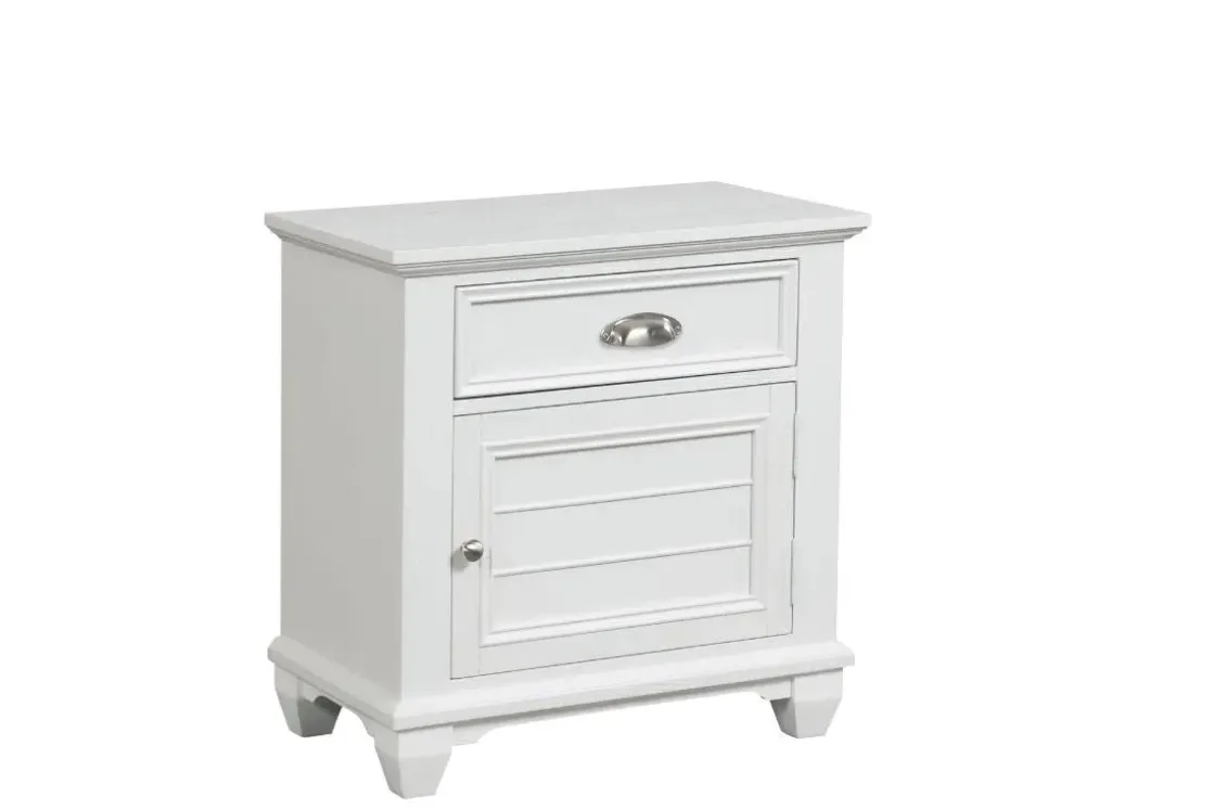Mor Furniture Jamestown Nightstand In White