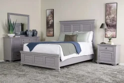 Mor Furniture Jamestown Panel Bed, Dresser, Mirror & Nightstand In , Queen