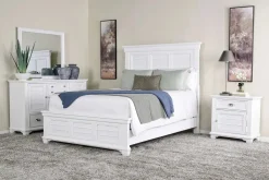 Mor Furniture Jamestown Panel Bed In Gray, Queen