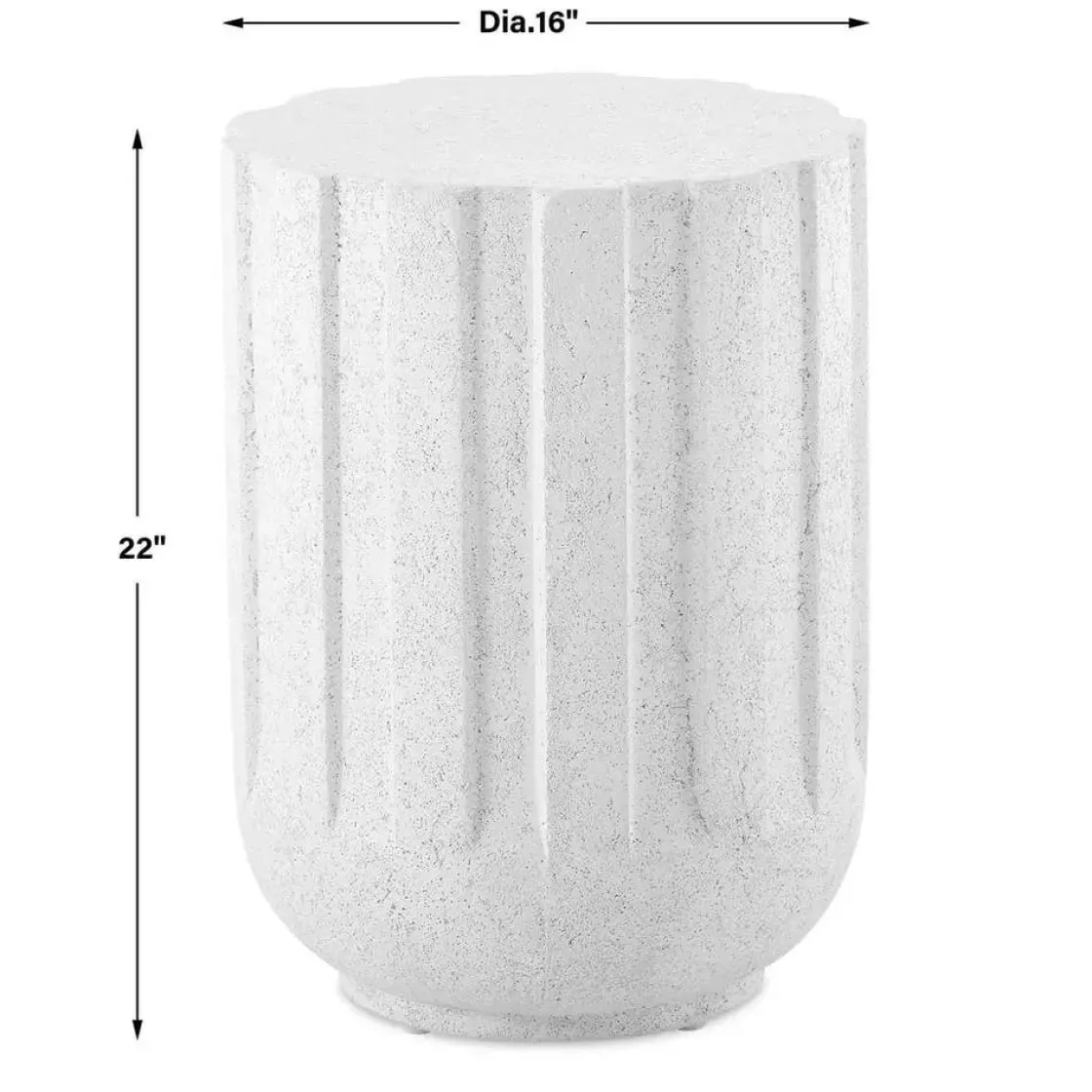 Mor Furniture Jane Outdoor Round Accent Table In White
