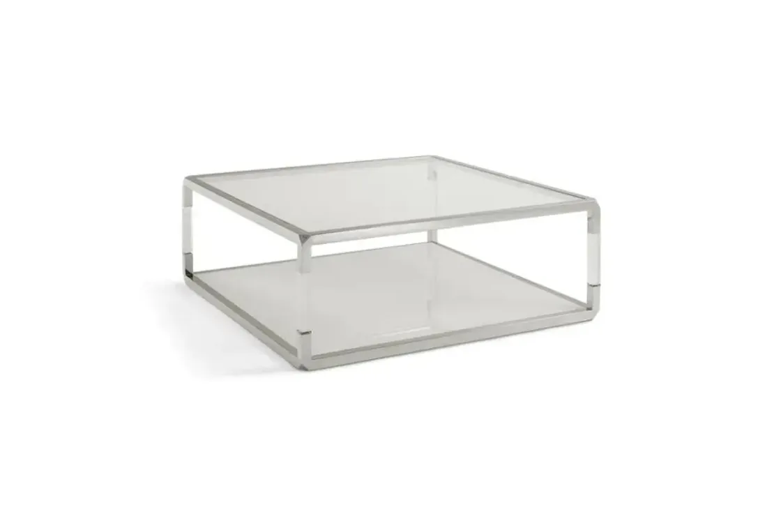 Mor Furniture Jasper Coffee Table In Glass/Stainless Steel