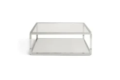 Mor Furniture Jasper Coffee Table In Glass/Stainless Steel