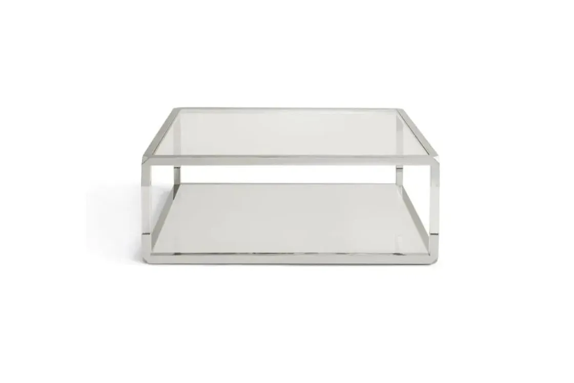 Mor Furniture Jasper Coffee Table In Glass/Stainless Steel