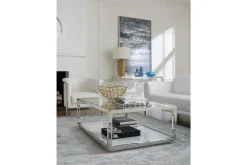 Mor Furniture Jasper Coffee Table In Glass/Stainless Steel