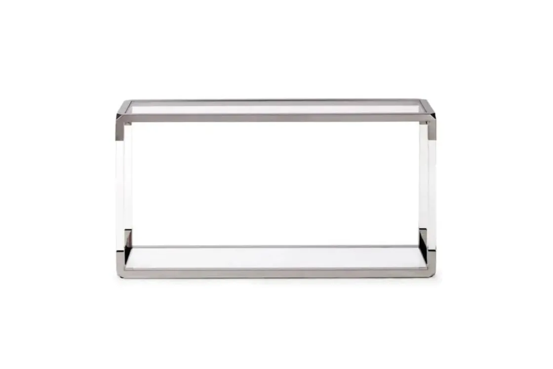 Mor Furniture Jasper Console Table In Glass/Stainless Steel