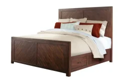 Mor Furniture Jax Storage Bed In Cherry, Queen