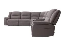 Mor Furniture Jaxon 6 Piece 2 Power Sectional With 2 Power Armless Recliner In Mushroom