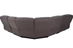 Mor Furniture Jaxon 6 Piece 2 Power Sectional With 2 Power Armless Recliner In Mushroom