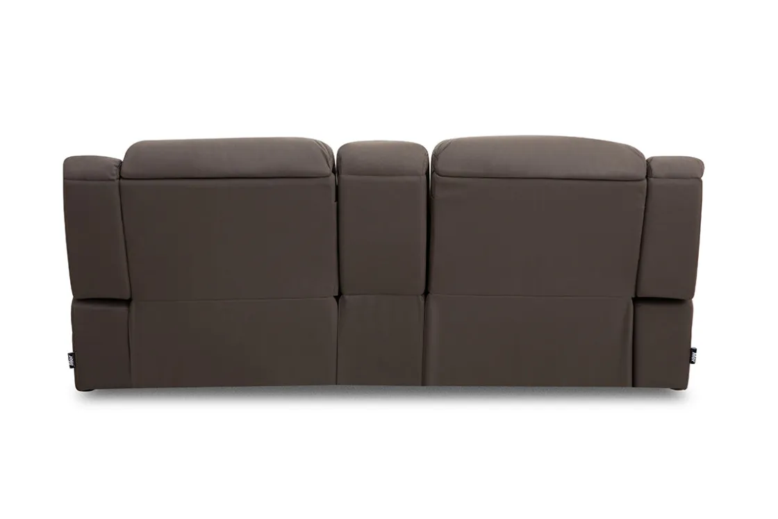 Mor Furniture Jaxon 2 Power Console Loveseat In Mushroom