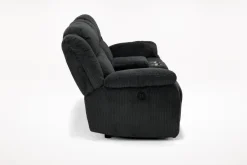 Mor Furniture Jayne Power Console Loveseat In Brown