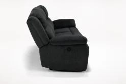 Mor Furniture Jayne Power Sofa W/ Drop Down Table In Brown