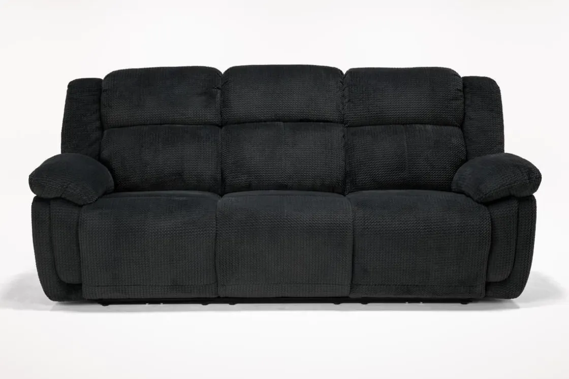 Mor Furniture Jayne Power Sofa W/ Drop Down Table In Brown