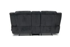 Mor Furniture Jayne Reclining Console Loveseat In Charcoal