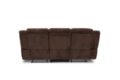 Mor Furniture Jayne Reclining Sofa W/ Drop Down Table In Charcoal