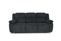 Mor Furniture Jayne Reclining Sofa W/ Drop Down Table & Console Loveseat In Charcoal