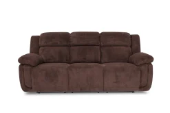 Mor Furniture Jayne Reclining Sofa W/ Drop Down Table & Console Loveseat In Charcoal