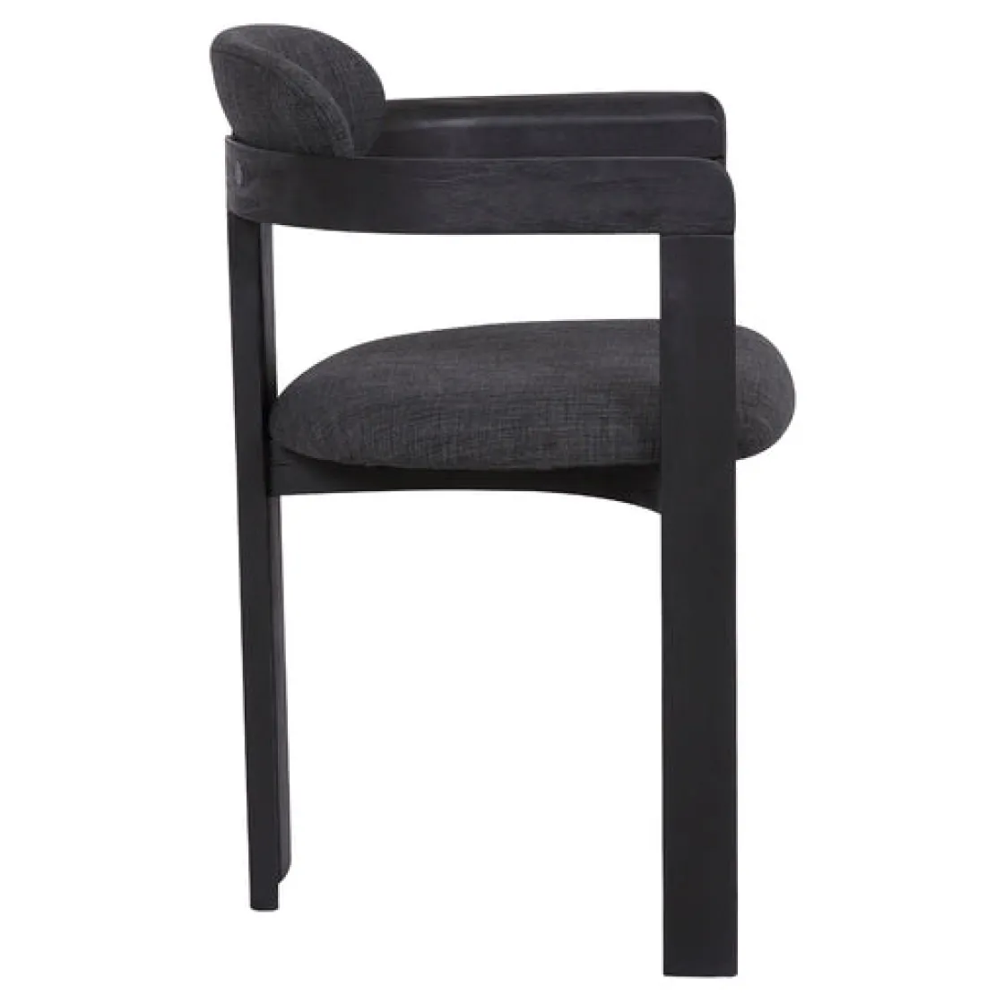 Mor Furniture Jazmin Side Chair In Charcoal, Set Of 2