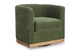 Mor Furniture Jersonlow Swivel Chair In Forest Green