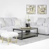 Mor Furniture Jessica 2 Power Sofa & Loveseat In Presley Fog/Charlotte Mist