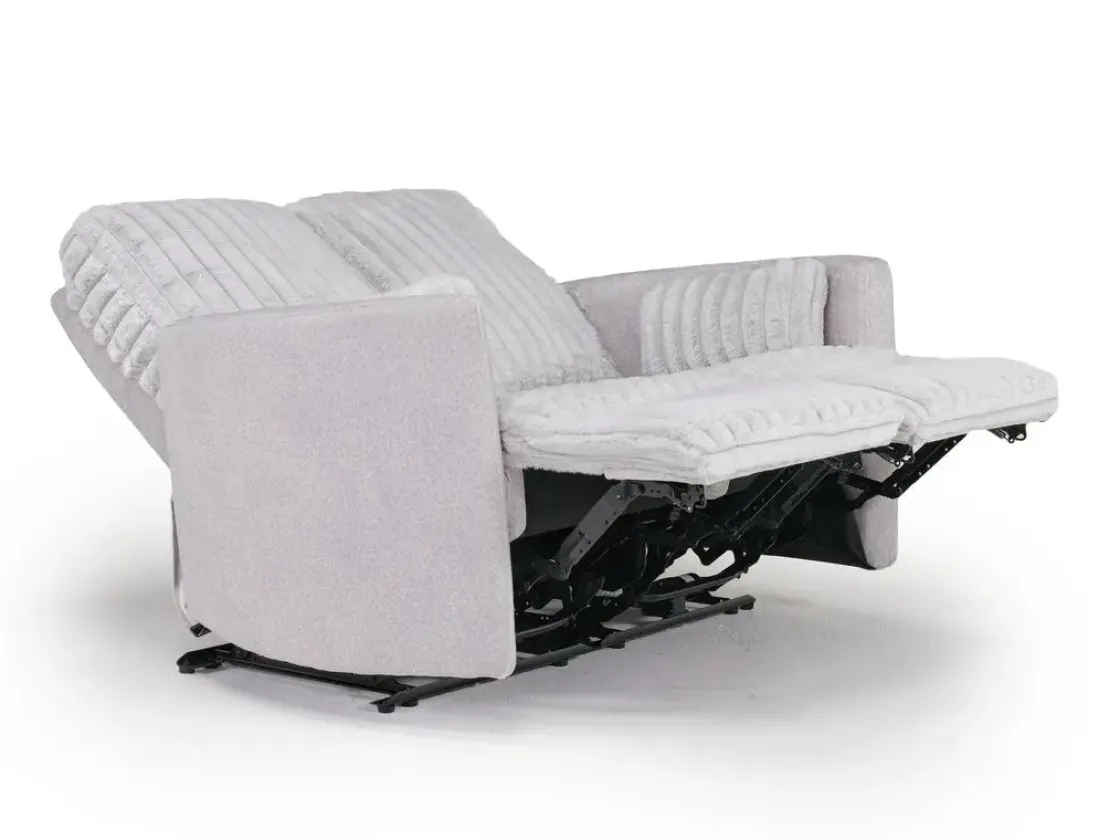 Mor Furniture Jessica 2 Power Sofa & Loveseat In Presley Fog/Charlotte Mist