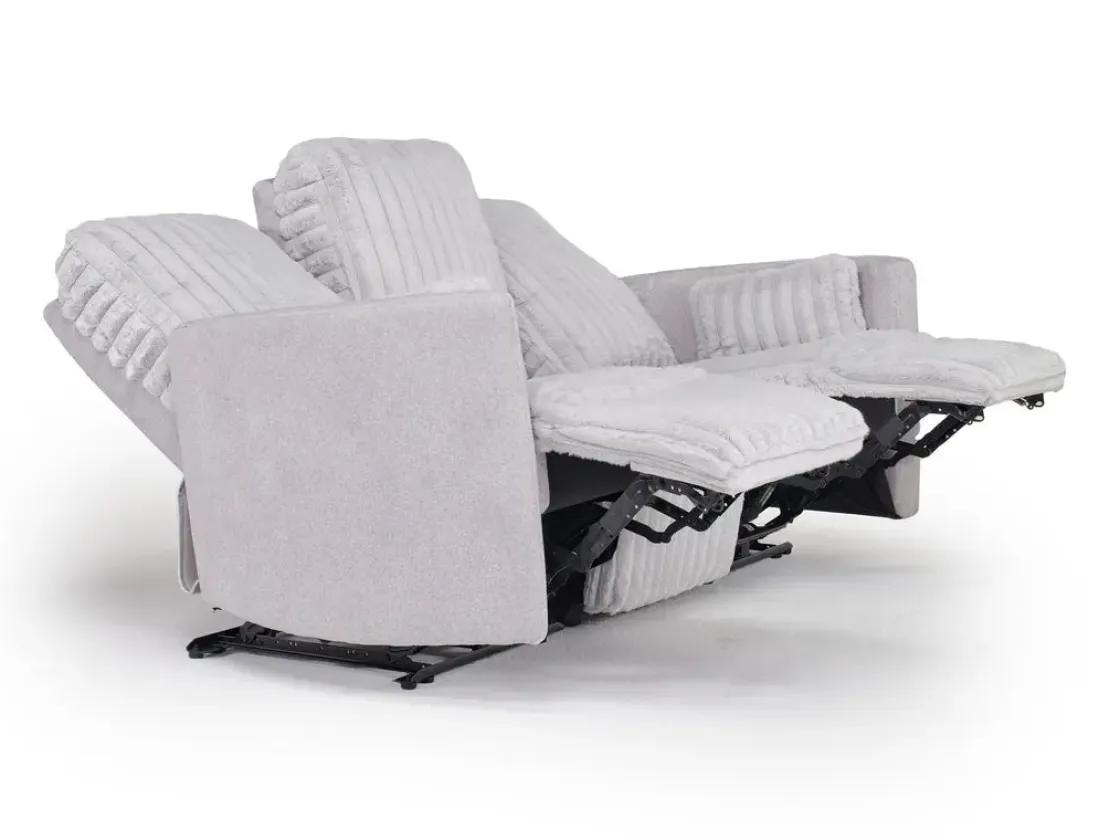 Mor Furniture Jessica 2 Power Sofa In Presley Fog/Charlotte Mist