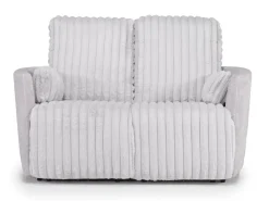 Mor Furniture Jessica Reclining Loveseat In Presley Fog/Charlotte Mist