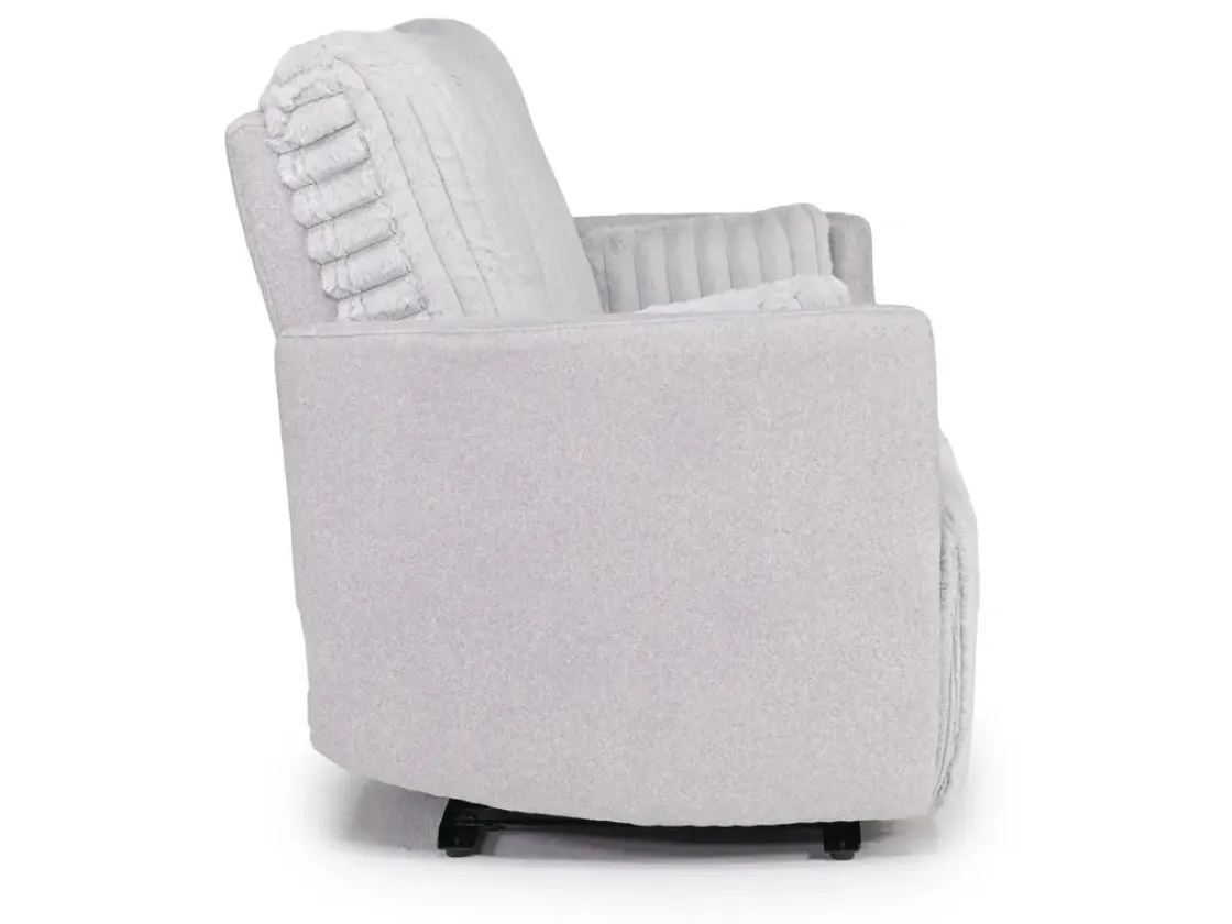 Mor Furniture Jessica Reclining Loveseat In Presley Fog/Charlotte Mist