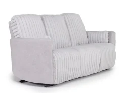 Mor Furniture Jessica Reclining Sofa & Loveseat In Presley Fog/Charlotte Mist