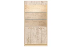 Mor Furniture Jo Curio Cabinet In Gold/Travertino Eco Stone