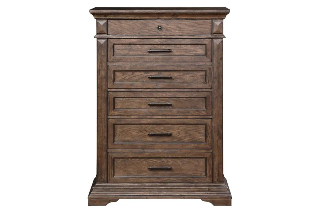 Mor Furniture Jolie Vue Chest In Brushed Walnut