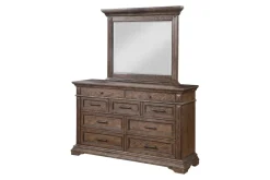 Mor Furniture Jolie Vue Mirror In Brushed Walnut