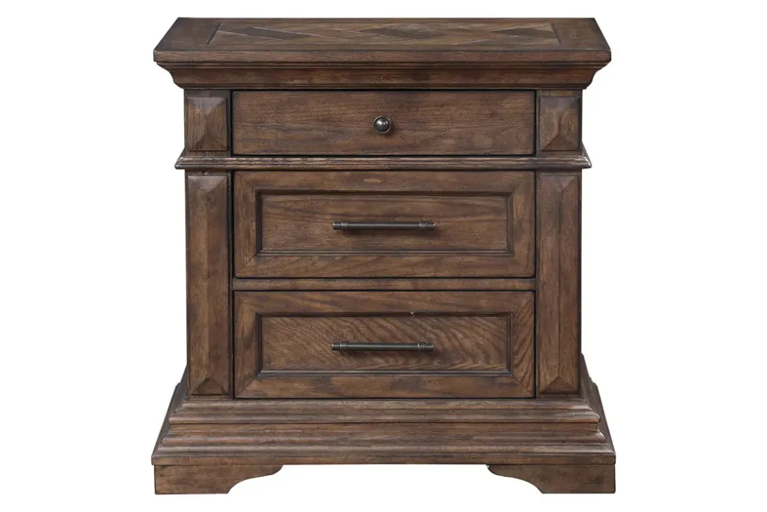Mor Furniture Jolie Vue Nightstand In Brushed Walnut
