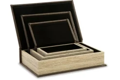 Mor Furniture Jolina Box In Black, Set Of 3