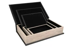Mor Furniture Jolina Box In Black, Set Of 3