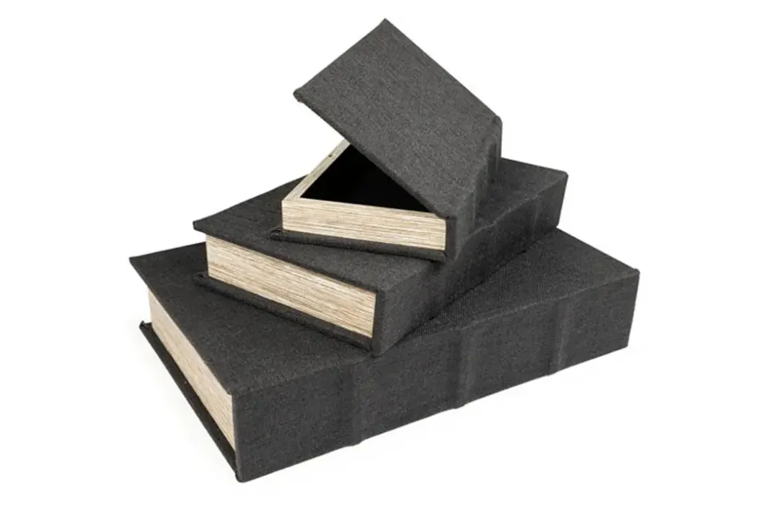 Mor Furniture Jolina Box In Black, Set Of 3
