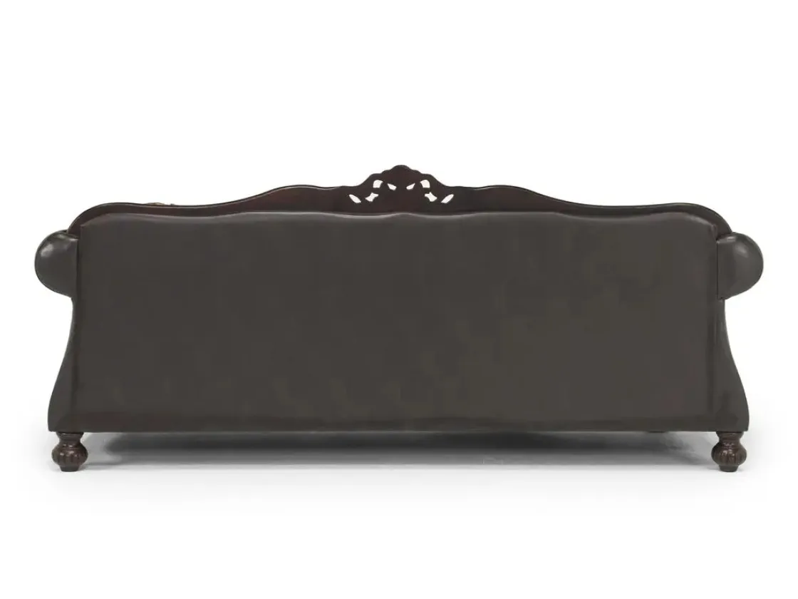 Mor Furniture Jupiter Sofa In Gold & Dark Brown