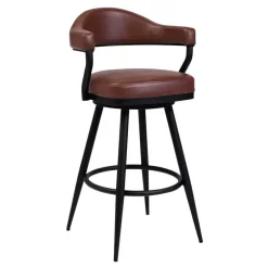 Mor Furniture Justin Barstool In Vintage Coffee Brown, 30 Inch